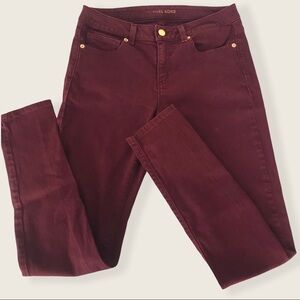 Michael Kors Burgundy Skinny Jeans Pants. Size 2